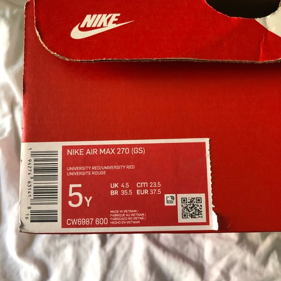 COPY - Nike air max 270 (red) - Picture 4 of 4